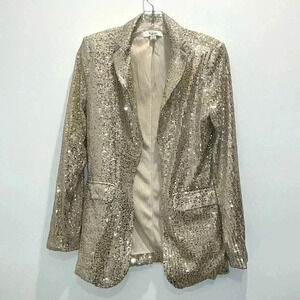C by One Open Front Sequin Blazer
